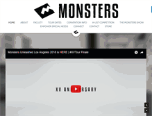 Tablet Screenshot of monstersdance.com